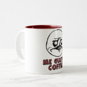 Me Gusta Meme Coffe Mug Tweekleurige Koffiemok (Voorkant links)