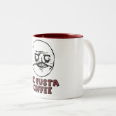 Me Gusta Meme Coffe Mug Tweekleurige Koffiemok (Voorkant rechts)