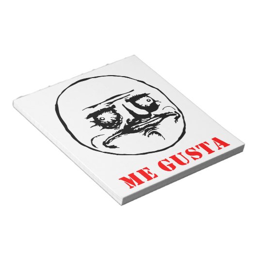 Me Gusta - meme Notitieblok (Schuin)