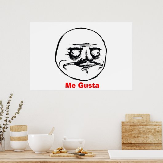 Me Gusta Poster (Keuken)
