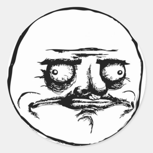 Me gusta ronde sticker (Voorkant)