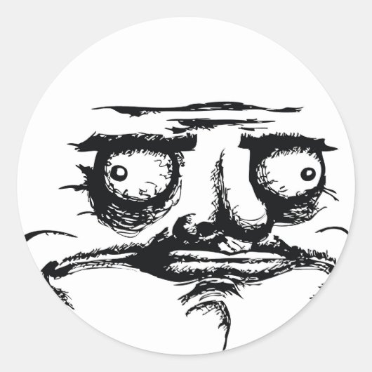 Me Gusta Ronde Sticker (Voorkant)