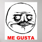 Me Gusta (tekst) Poster (Voorkant)