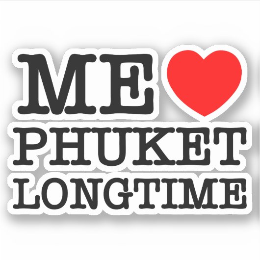 ME HOEFT VAN LONGTIJD STICKER (Voorkant)