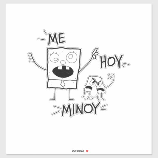 Me Hoy Minoy Doodle Sticker (Vel)