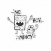 Me Hoy Minoy Doodle Sticker (Voorkant)