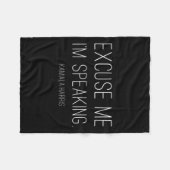 Me I'm Speaking Funny Kamala Harris Joe Biden Gift Fleece Deken (Voorkant (Horizontaal))