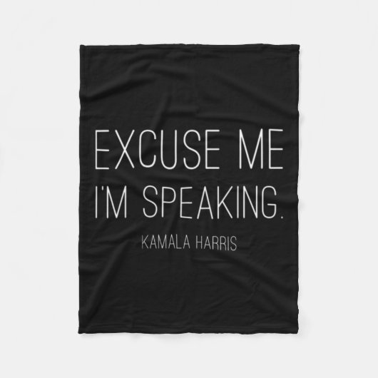 Me I'm Speaking Funny Kamala Harris Joe Biden Gift Fleece Deken (Voorkant)