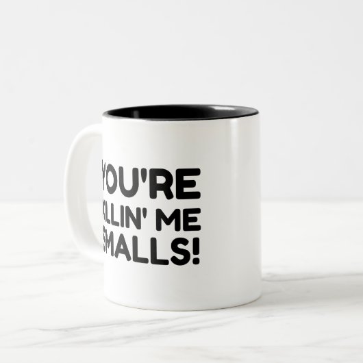 ME KLEINEN DODEN TWEEKLEURIGE KOFFIEMOK (Voorkant links)