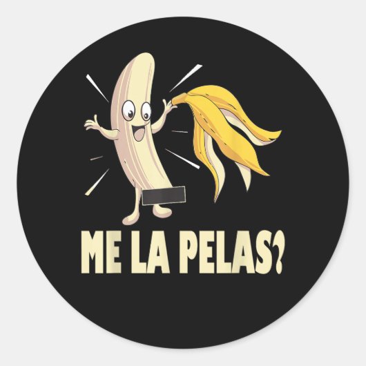 Me La Pelas Ronde Sticker (Voorkant)