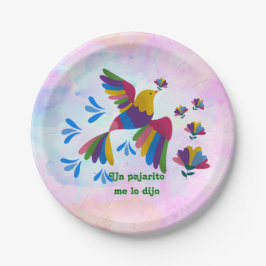 Me lo dijo un pajarito' – Arte Mexicano Papieren Bordje