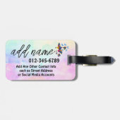 'Me lo dijo un pajarito' - Arte popular mexicano"  Bagagelabel (Achterkant horizontaal)