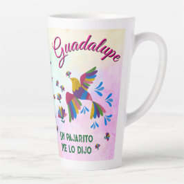 "Me lo dijo un pajarito" editable Latte Mok