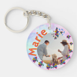   'Me lo dijo un pajarito' – editable nombre foto  Sleutelhanger