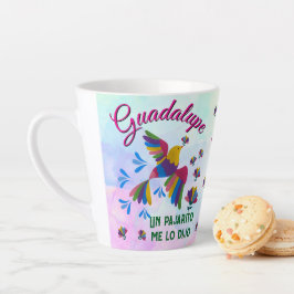 "Me lo dijo un pajarito" editable taza pequeña Latte Mok