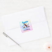 "Me lo dijo un pajarito" - Editable Vierkante Sticker (Envelop)