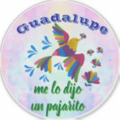 "Me lo dijo un pajarito" personalizable Sticker (Voorkant)