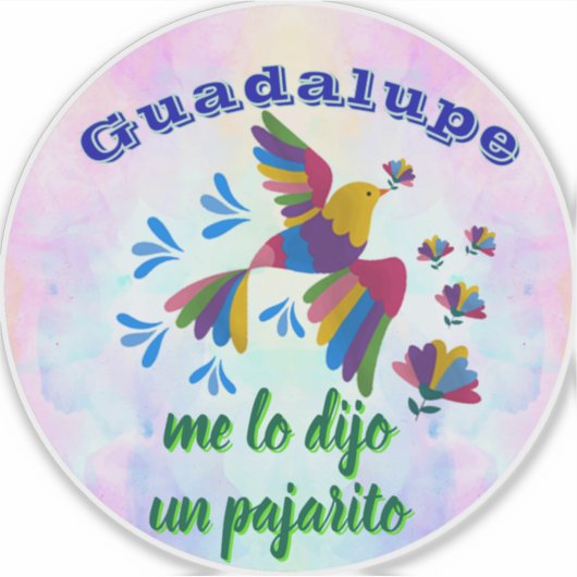 "Me lo dijo un pajarito" personalizable Sticker (Voorkant)