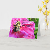 Me maak niet binnen ongerust, het Gelukkige Kaart (Gele Bloem)