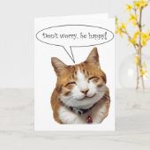 Me maak niet ongerust, Gelukkig zijn! De Kaart (Gele Bloem)