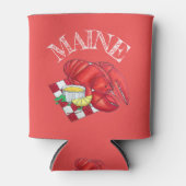 ME Maine Lobster Shack Seafood Dinner Red Gingham Blikjeskoeler (Voorkant)