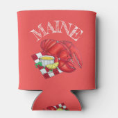 ME Maine Lobster Shack Seafood Dinner Red Gingham Blikjeskoeler (Achterkant)