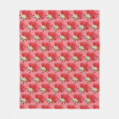 ME Maine Lobster Shack Seafood Dinner Red Gingham Fleece Deken (Voorkant)