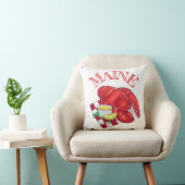 ME Maine Lobster Shack Seafood Dinner Red Gingham Kussen (Stoel)