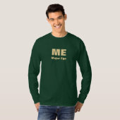 ME / Major Ego Mannen Logo Dr. Green Lange Mouw T-shirt (Voorkant volledig)