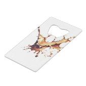 Me Messy, Never! Creditkaart Flessenopener (Voorkant Gekanteld)