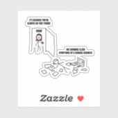 ME met duidelijke symptomen van ziekte Sticker (Vel)