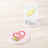 Me + mij zandsteen onderzetter (Zijkant)