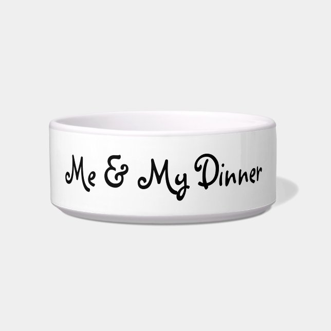 Me & Mijn Dinner Pet Bowl Voerbakje (Voorkant)