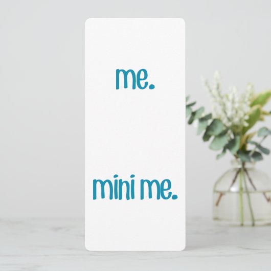 Me & Mini Me Kaart (Staand voorkant)