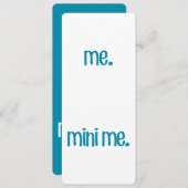 Me & Mini Me Kaart (Voorkant / Achterkant)