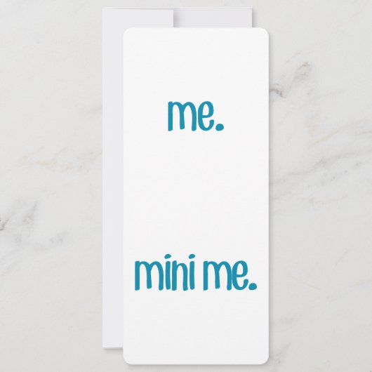 Me & Mini Me Kaart (Voorkant)