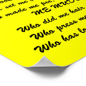 ME MUDDER gedicht poster (Hoek)