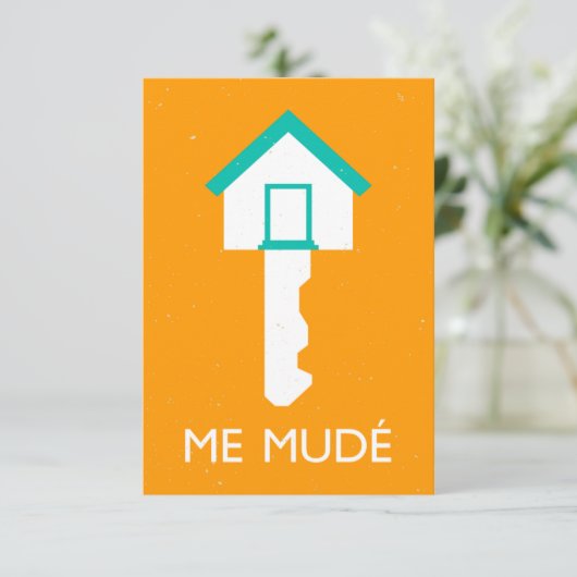 me mude llave de casa kaart (Staand voorkant)