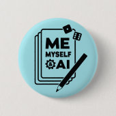 Me, Myself & AI, Black Art Button (Voorkant)