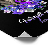 Me Not Elephant Flowers Alzheimerheimer Brain Awar Poster (Hoek)