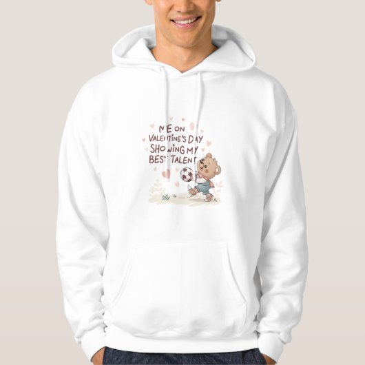 Me on Valentine’s Day Showing My Best Talent Hoodie (Voorkant)