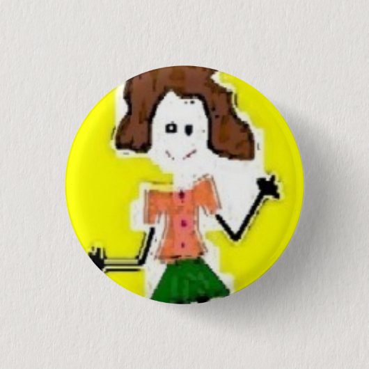 ME op wielen - Gepersonaliseerd Ronde Button 3,2 Cm (Voorkant)