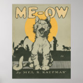 Me-ow Poster (Voorkant)