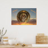 'ME Parelplein, heilige eekhoorn, stijgende' Poste Poster (Keuken)