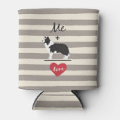 Me plus Border Collie gelijk Liefde Koelbox Blikjeskoeler (Voorkant)