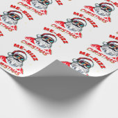  Me-Rizz Christmas gen Alpha meme funny Cadeaupapier (Hoek)