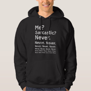 Me Sarcastic Nooit Shirt Lettering Funny Irony Sar