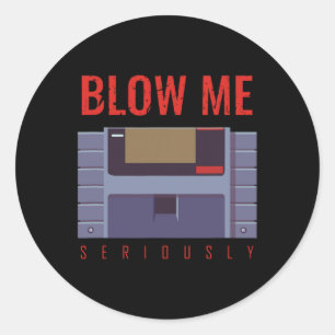 Me Seriously 90s Retro Videogame Gamer Ronde Sticker