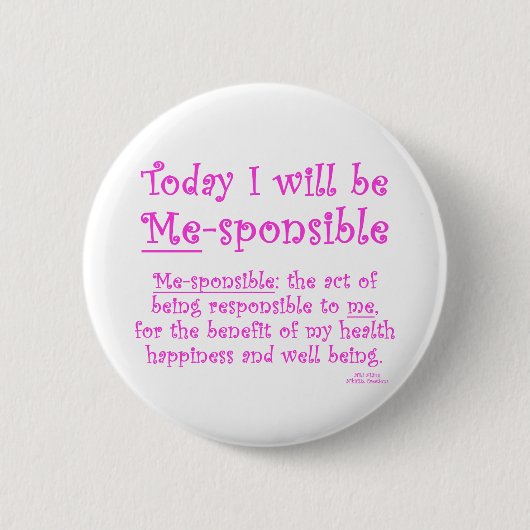 Me-Sponsible Ronde Button 5,7 Cm (Voorkant)