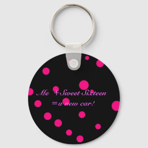 Me + Sweet Sixteen = een nieuwe auto Sleutelhanger